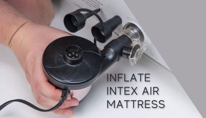 inflate intex air mattress with electric pump