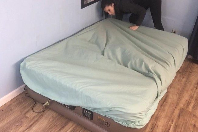 titty in my air mattress